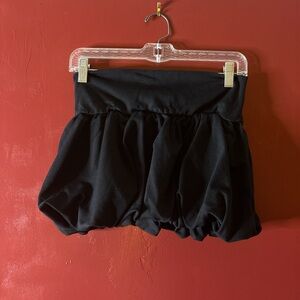 Black Bubble mini Skirt
